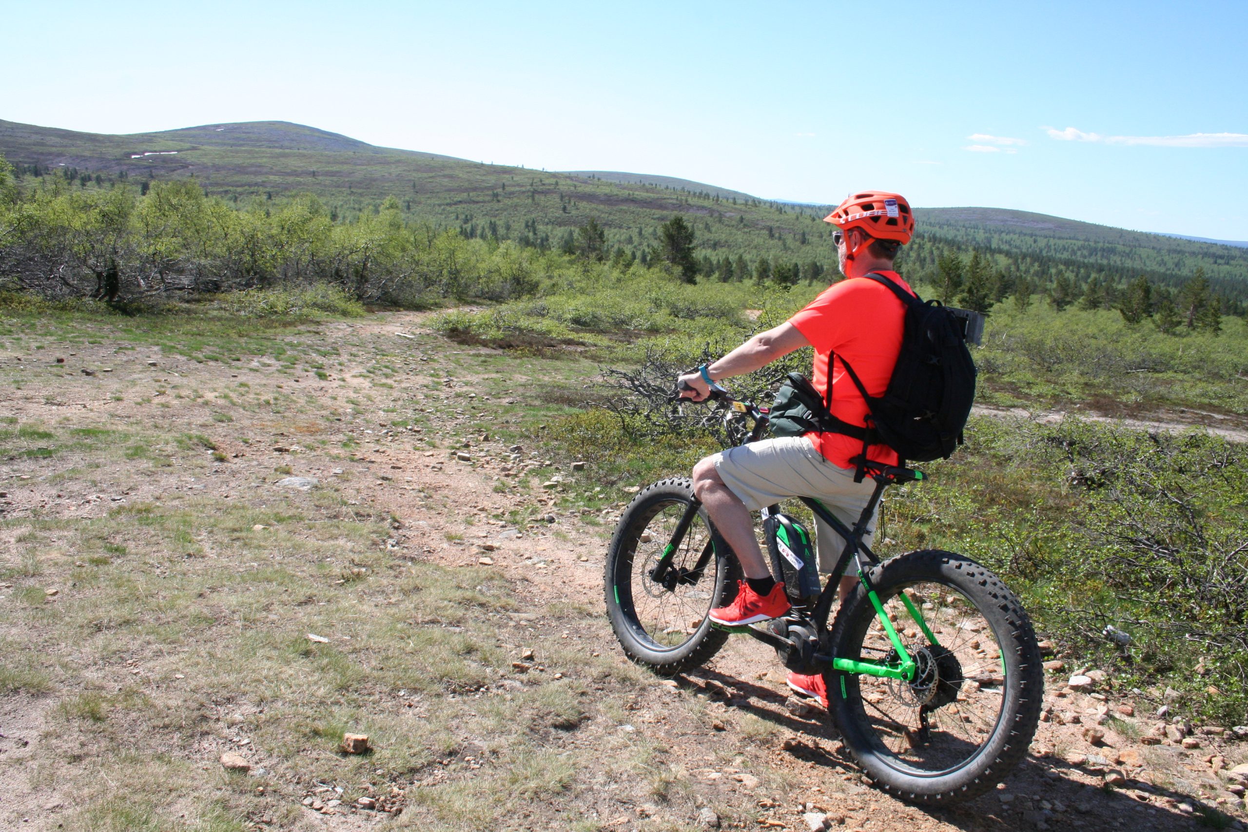 Mountain Bike en Laponia. Foto Eduardo Salete